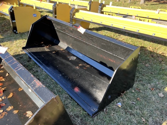 NEW SNOW/MULCH BUCKET, SKID STEER MOUNT, 90''