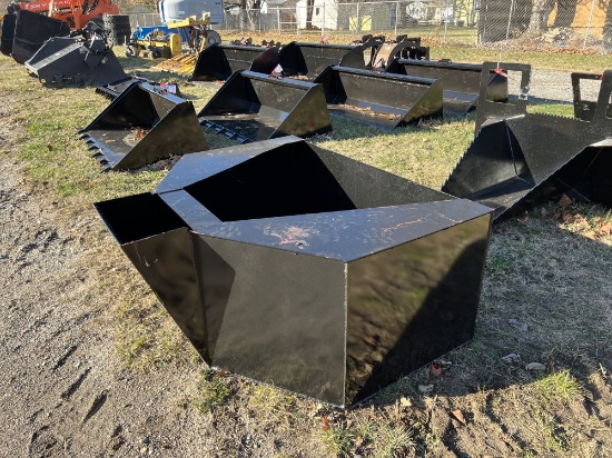 NEW CONCRETE BUCKET, SKID STEER MOUNT