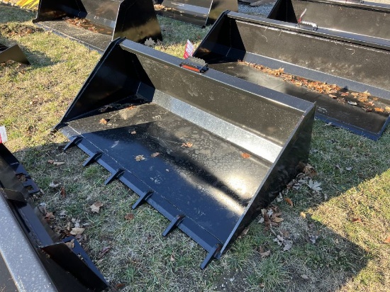 NEW SKID STEER BUCKET WITH TEETH, 66''