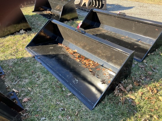 NEW SKID STEER BUCKET WITH BLADE, 78''