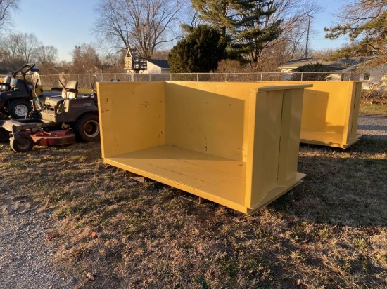 NEW DEBRIS BIN WITH FORK POCKETS