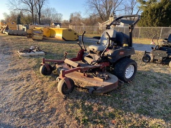 TORO ZERO TURN MOWER, MODEL 74274, KUBOTA DIESEL ENGINE, 72'' DECK, BAD ENGINE, NON-RUNNING, 2433 HO