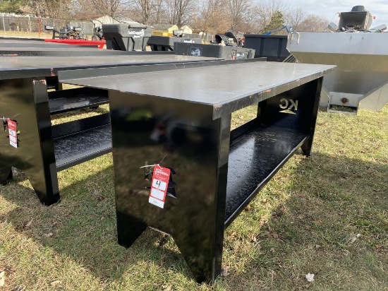 NEW STEEL WORK BENCH, 90''