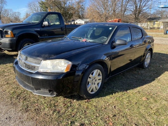 2011 DODGE AVENGER 4-DOOR, 2.4L GAS ENGINE, AUTO TRANS, CLOTH, PW, PL, PM, AM/FM-CD, ENGINE LIGHT IS