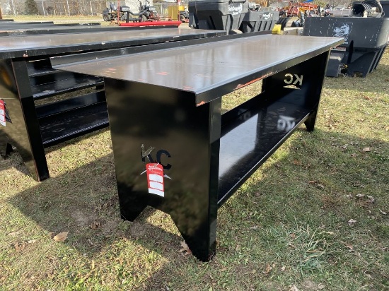 NEW STEEL WORK BENCH, 90''