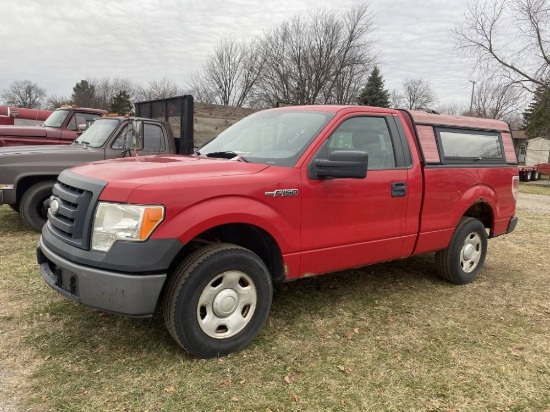 2009 FORD F150 REGULAR CAB PICKUP, 4.6L TRITON GAS ENGINE, AUTO TRANS, AM/FM-RADIO, SHORT BOX WITH T