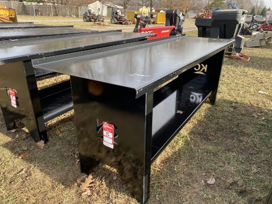 NEW STEEL WORK BENCH, 90''