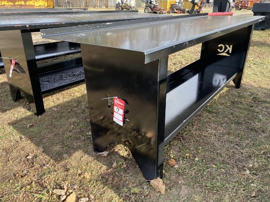 NEW STEEL WORK BENCH, 90''