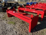 NEW SNOW PUSHER, 8', SKID STEER MOUNT
