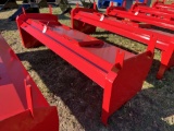 NEW SNOW PUSHER, 8', SKID STEER MOUNT