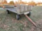 HAY WAGON, 8' X 16' ON APPROX. 6-TON RUNNING GEAR