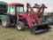 TYM T603 TRACTOR, TYM LT600 LOADER, CAB, MFWD, 3PT, 540 PTO, 2-HYD. OUTLETS, 16.9-24 REAR TIRES, 12X