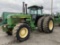 JOHN DEERE 4650 TRACTOR, MFWD, CAB, 3PT, PTO, 3-HYD OUTLETS, 20.8R38 REAR DUALS, 18.4R26 FRONT TIRES