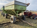 PARKER 3000 GRAVITY WAGON WITH AUGER, 400BU., BIN EXTENSIONS, EXTENDABLE TONGUE, 16.5L-16.1 TIRES