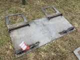 NEW SKID STEER PLATE WITH GUARD
