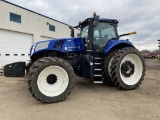 2022 NEW HOLLAND T8.380 GENESIS TRACTOR, BLUE POWER EDITION, 310-HP ENGINE, CVT TRANSMISSION, MFWD,