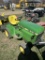 JOHN DEERE 212 GARDEN TRACTOR, KOHLER 12-HP ENGINE, 38'' DECK, 38'' JOHN DEERE SNOWBLOWER, TIRE CHAI