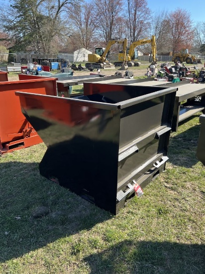 SKID STEER MOUNT DUMP HOPPER