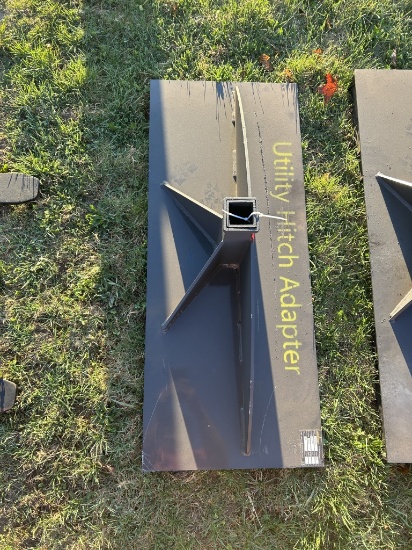 NEW LAND HONOR UTILITY HITCH ADAPTER, 2'' RECEIVER, 3000 LB CAPACITY, SKID STEER QUICK  ATTACHMENT