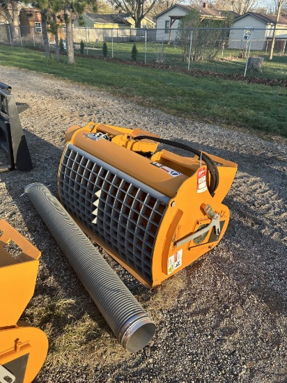 NEW LAND HONOR DCM-11-250G DOUBLE DISCHARGE CONCRETE MIXER, 48'' WIDE, 6' HOSE, HYDRAULIC MIXER, 11-