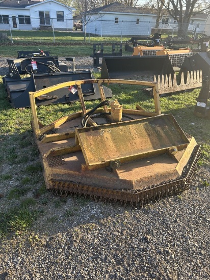 ARVCO BRUSH CHOPPER, SKID STEER MOUNT, TAKES 90-HP OR 35 GALLONS PER MIN TO RUN