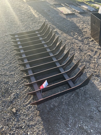 NEW ROOT RAKE, SKID STEER MOUNT