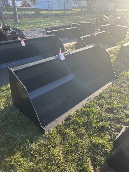 NEW SKID STEER BUCKET, 84''