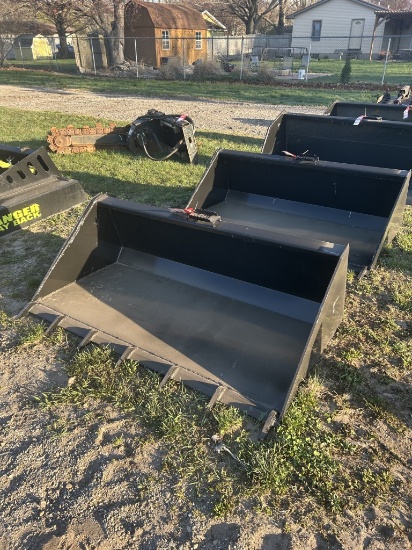 NEW SKID STEER BUCKET, 66''