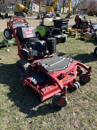 TORO MODEL 30489 WALK BEHIND MOWER WITH SULKY CART, 52'' DECK, 489 HOURS SHOWING, S/N: 400151806