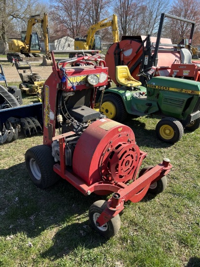 HURRICANE RIDE ON BLOWER, KOHLER GAS ENGINE, 1318 HOURS SHOWING