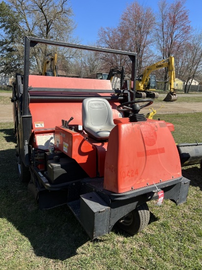 SMITHCO 77-100-C1 RIDE ON SWEEPER, DIESEL, 60'' SWEEP PATH, 342 HOURS SHOWING, S/N: D1863