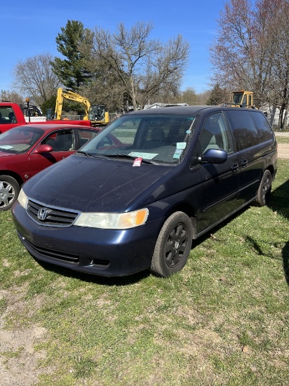 2003 HONDA ODYSSEY VAN, 3.5L GAS ENGINE, AUTO TRANS, PW, PL, POWER DOORS, AM/FM-CD RADIO, CRUISE, BU