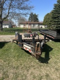 2013 TOWMASTER TANDEM AXLE EQUIPMENT TRAILER, FRONT AXLE IS BROKEN AND NEEDS TO BE REPLACED, 8' X 20