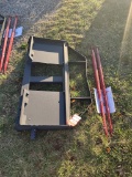 NEW LAND HONOR BS-12-2500G BALE SPEAR, (2) 44'' SPEARS, SKID STEER QUICK ATTACHMENT, 2500 LB CAPACIT