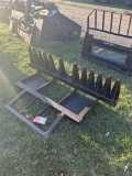 JOHN DEERE ROOT RAKE FOR SKID STEER