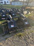 NEW STOUT HD69-3 ROCK GRAPPLE BUCKET, SKID STEER MOUNT, 66''