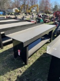 STEEL WORK BENCH, 90'' X 28''