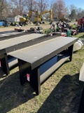 STEEL WORK BENCH, 90'' X 28''