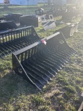 NEW SKID STEER ROCK BUCKET, 76''