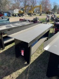 STEEL WORK BENCH, 90'' X 28''