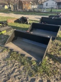 NEW SKID STEER BUCKET, 66''