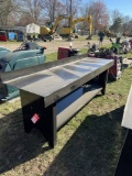 STEEL WORK BENCH, 90'' X 28''