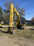 2018 KOBELCO SK140SR LC-5 EXCAVATOR, CAB HEAT & A/C, AUX HYD, 24'' PADS, TGP PADS, REAR CAMERA, ISUZ