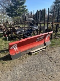WESTERN 8' X 10'' WIDE OUT FRONT PLOW, WITH BRACKETS & WIRING