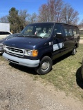 1998 FORD E CLUB WAGON 8-PASSENGER VAN, 4.2L GAS ENGINE, AUTO TRANS, RUST HOLES SHOWING, FADED PAINT