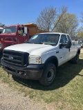 2004 FORD F350 EXTENDED CAB PICKUP, 6.0L DIESEL, NEWER TURBO, AUTO TRANS, 4X4, TOOL BOX, SOME RUST S