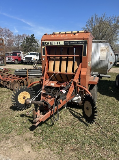 GEHL 1450 4' X 5' ROUND BALER, NEW BELTS, S/N: 12236