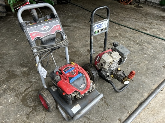 (2) PRESSURE WASHERS, BOTH HAVE BAD PUMPS, 1 BRIGGS & STRATTON 2500 PSI, 1 MICHIGAN POWER CLEANING