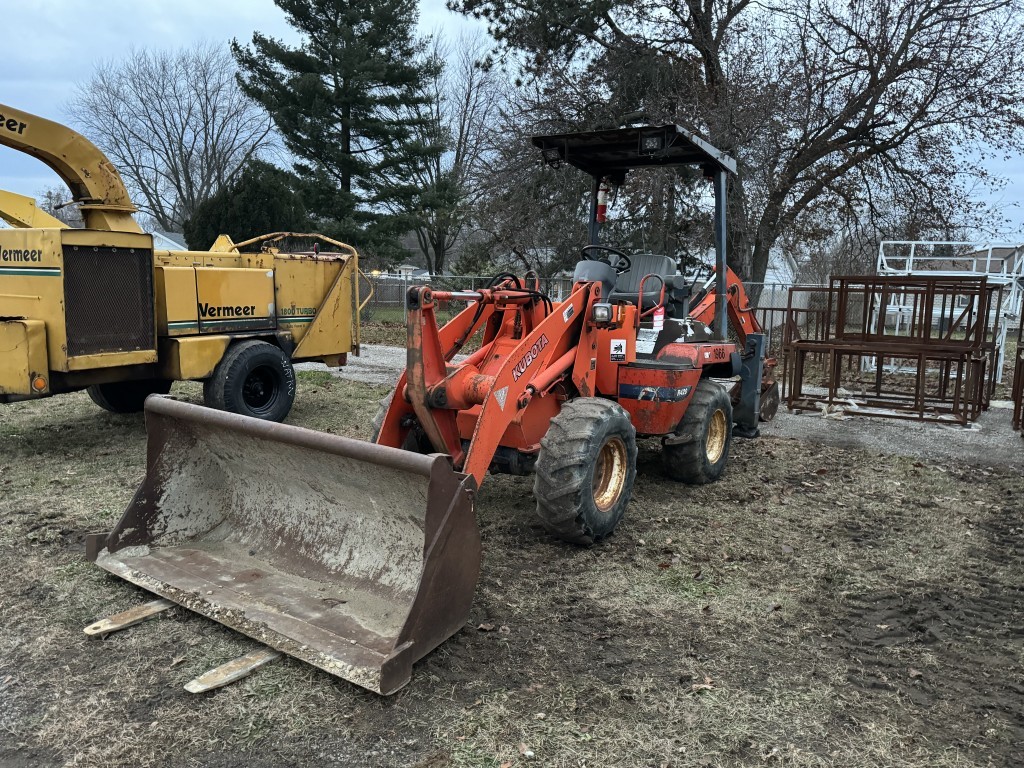 KUBOTA R420 ARTICULATING LOADER BACKHOE, CANOPY, Proxibid
