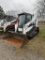 2015 BOBCAT T650 RUBBER TRACK SKID STEER, CAB WITH HEAT, AUX. HYDRAULICS, 78'' BUCKET, 17'' TRACKS, 
